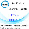 Shantou Port LCL Consolidamento a Seattle
